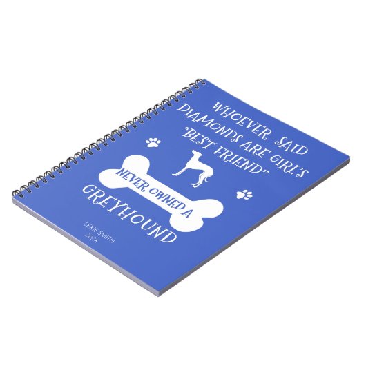グレイハウンズは女の最高の子の友人 ノートブック (左側)
