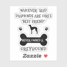 グレイハウンズは女の最高の子の友達のビニル シール