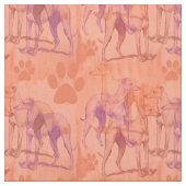 グレイハウンズは霧の中で ファブリック (クローズアップ)