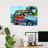 グレイハウンズインアウッディビーチ ポスター (ホームオフィス)