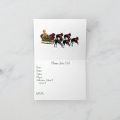 グレイハウンズクリスマスホリデーパーティー招待状 招待状 (内部)