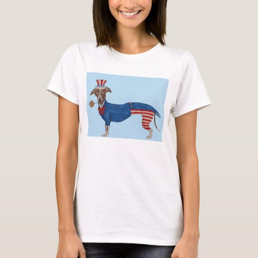 グレイハウンドおじさん Tシャツ (正面)