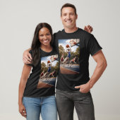 グレイハウンドがバスケットボールをする Tシャツ (ユニセックス)