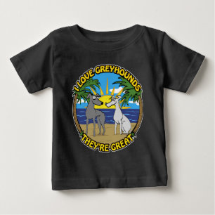 グレイハウンドが大好き素晴らし ベビーTシャツ