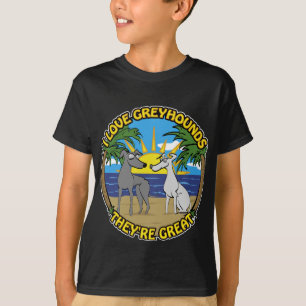 グレイハウンドが大好き素晴らし Tシャツ