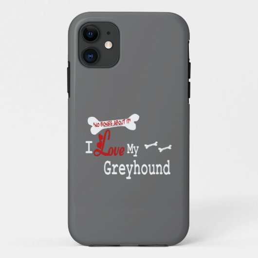 グレイハウンドが大好き Case-Mate iPhoneケース (裏面)