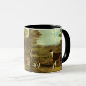 グレイハウンドとスパニエル、ヘリングによるドクター・フォップ マグカップ (正面右)