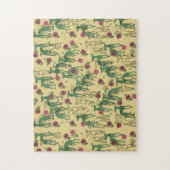 グレイハウンドとバラ ジグソーパズル (縦)