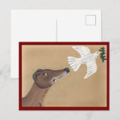 グレイハウンドと鳩 ポストカード (正面/裏面)