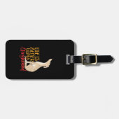 グレイハウンドのおもしろい犬恋人と人生は良い ラゲッジタグ (正面横)