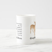 グレイハウンドのお母さんのマグ ボーンチャイナマグカップ (正面)