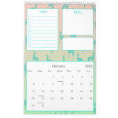 グレイハウンドのウィペット愛犬家カスタムの写真プランナー カレンダー (2月 2022)