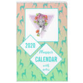 グレイハウンドのウィペット愛犬家カスタムの写真プランナー カレンダー (カバー)