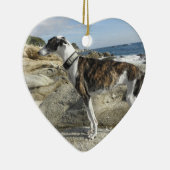 グレイハウンドのオーナメント セラミックオーナメント (右)