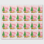 グレイハウンドのクリスマスの包装紙(a431) ラッピングペーパー (フラット)