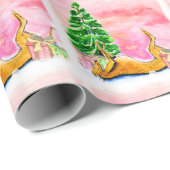 グレイハウンドのクリスマスの包装紙(a431) ラッピングペーパー (ロールコーナー)