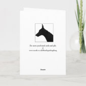 グレイハウンドのクリスマスカード(a324) シーズンカード (裏面)