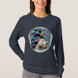 グレイハウンドのクリスマスプレゼント Tシャツ