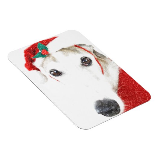 グレイハウンドのクリスマスマグネット – チャリティーのために マグネット (右側)