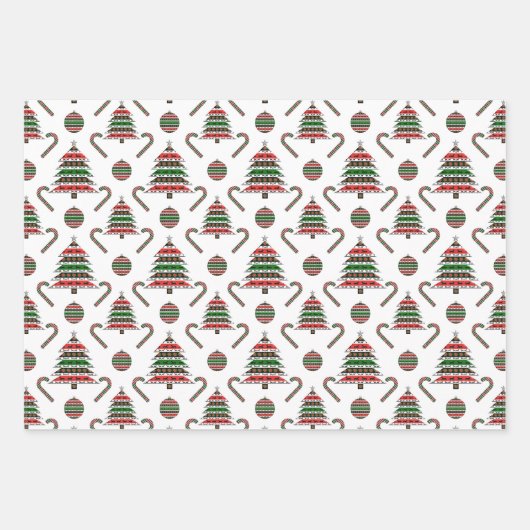 グレイハウンドのクリスマス品種 ラッピングペーパーシート (正面2)