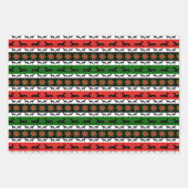 グレイハウンドのクリスマス品種 ラッピングペーパーシート (正面)