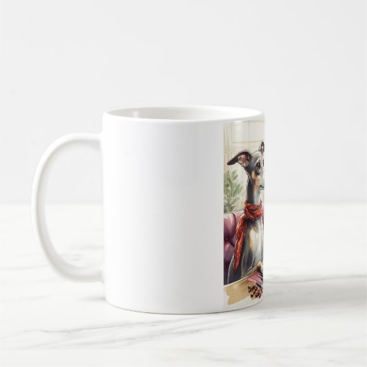 グレイハウンドのコーヒータイムマグ コーヒーマグカップ (左)