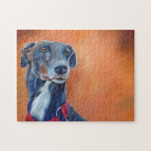 グレイハウンドのジグソーパズル(a397) ジグソーパズル (横)