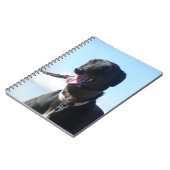 グレイハウンドのノート(P001) ノートブック (左側)