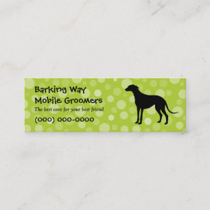 グレイハウンドのペットの世話のライム スキニー名刺