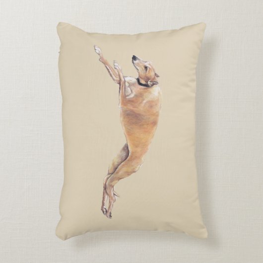 グレイハウンドの他人の手先として使われる者の芸術のアクセントの枕 アクセントクッション (正面(垂直))