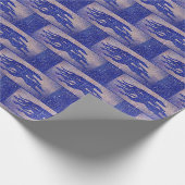 グレイハウンドの包装紙-青(a317) ラッピングペーパー (角)