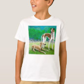 グレイハウンドの子供のTシャツ Tシャツ (正面)