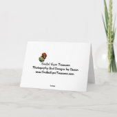 グレイハウンドの小犬のクリスマスの休日カード シーズンカード (裏面)