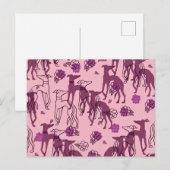 グレイハウンドの庭の芸術作品 グレイハウンドのバラ ポストカード (正面/裏面)