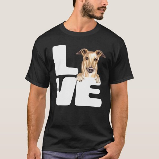 グレイハウンドの愛犬 Tシャツ (正面)