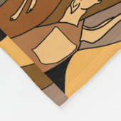 グレイハウンドの抽象的なフリースブランケットを競争させるおもしろい フリースブランケット (角)