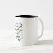 グレイハウンドの救助犬を養子にする ツートーンマグカップ (正面右)