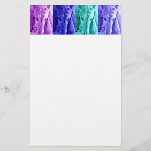 グレイハウンドの文房具 便箋 (正面)