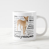 グレイハウンドの特徴ジャンボマグ ジャンボコーヒーマグカップ (右)