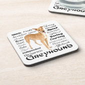 グレイハウンドの特性のコースターセット コースター (左側)