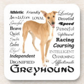 グレイハウンドの特性のコースターセット コースター (正面)