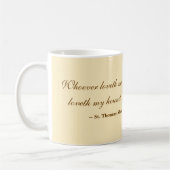 グレイハウンドの肖像 / 有名な聖トーマス・モアの名言 コーヒーマグカップ (左)