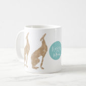 グレイハウンドの親のためのマグカップ コーヒーマグカップ (正面左)