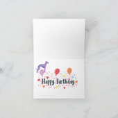 グレイハウンドの誕生日カード カード (内部)