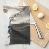 グレイハウンドのteatowel -ハンサムな男の子P4 キッチンタオル (四つ折り)