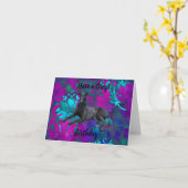 グレイハウンドは偉大な誕生日カードを持つ カード (黄色い花)