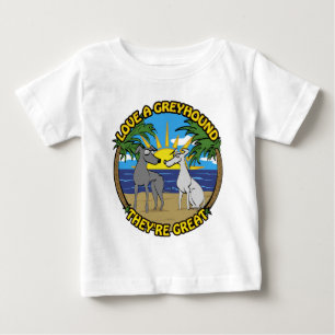 グレイハウンドを愛す素晴らし ベビーTシャツ