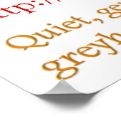 グレイハウンドを採用する ポスター (角)