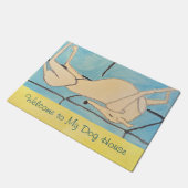 グレイハウンドを搭載したDoormat ドアマット (アングル)