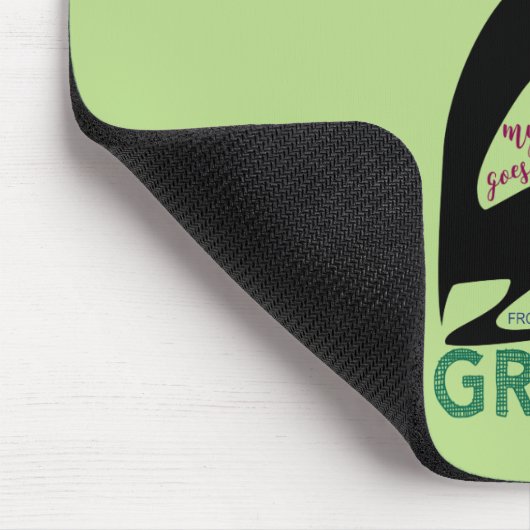 グレイハウンドイタリアンのシルエットは私の犬を愛しスタイリッシュる マウスパッド (コーナー)